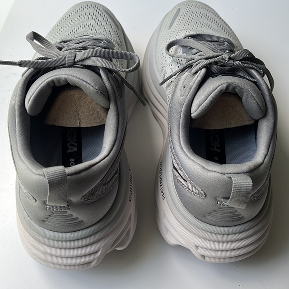 Hoka One One Bondi 8 Wide - NWT - 7.5 EE - Sharkskin/Harbor Mist - Picture 12 of 12